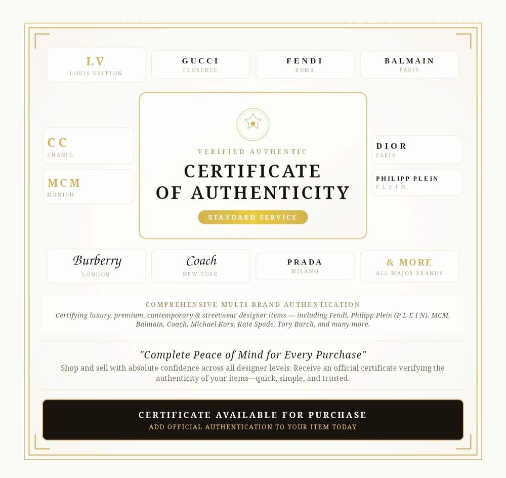 Add an Official Certificate of Authenticity to Your Order!